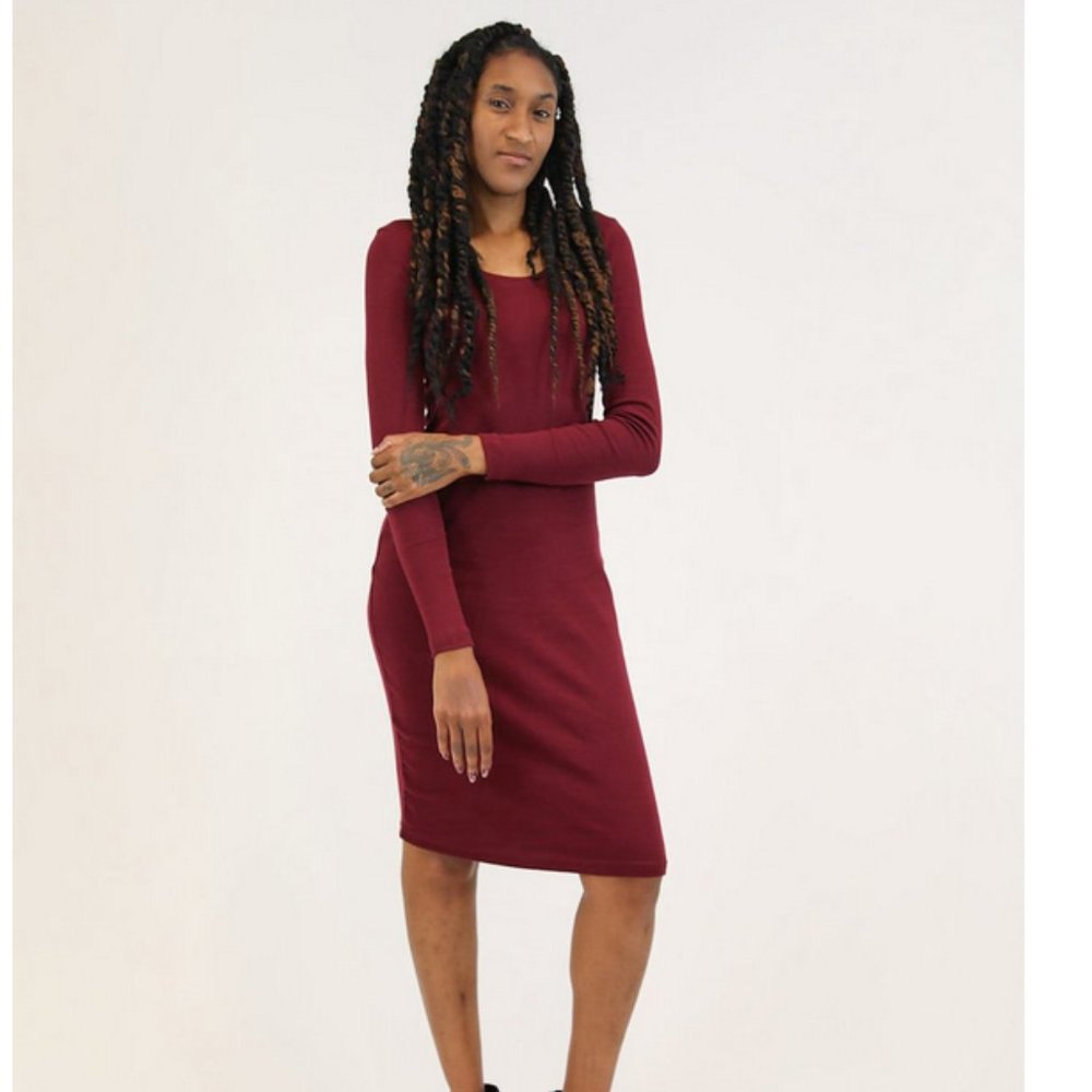 Tonlé Emily Dress in Wine